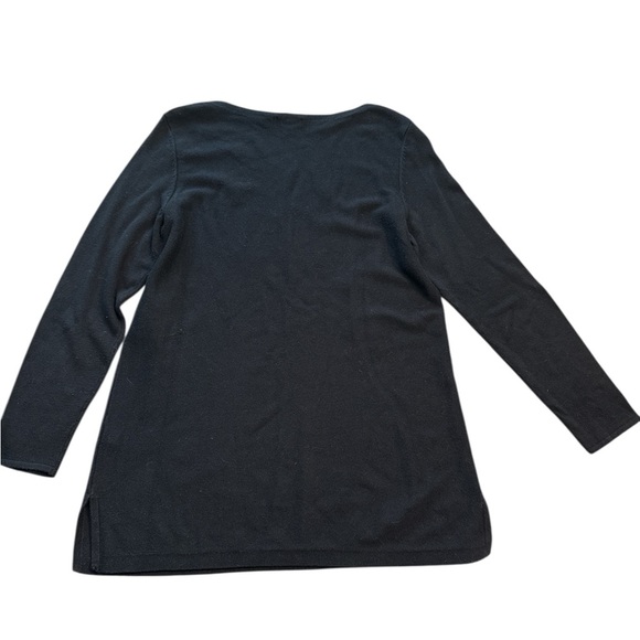 J. Jill Black Long Sleeve Top - Picture 4 of 5
